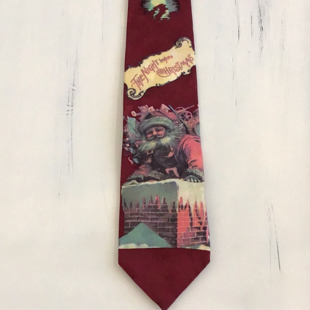 Andre Valentino Christmas silk tie